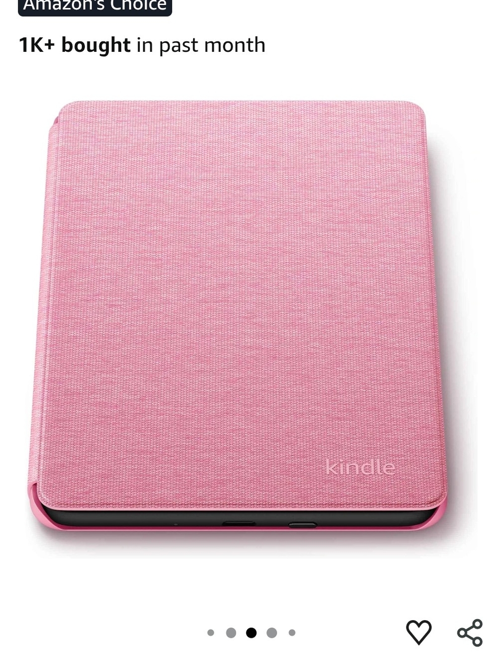 Amazon Kindle Protective Cover Case - Pink